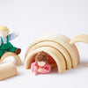 Grimm's Natural Stacking Tunnel & Dolls from Conscious Craft